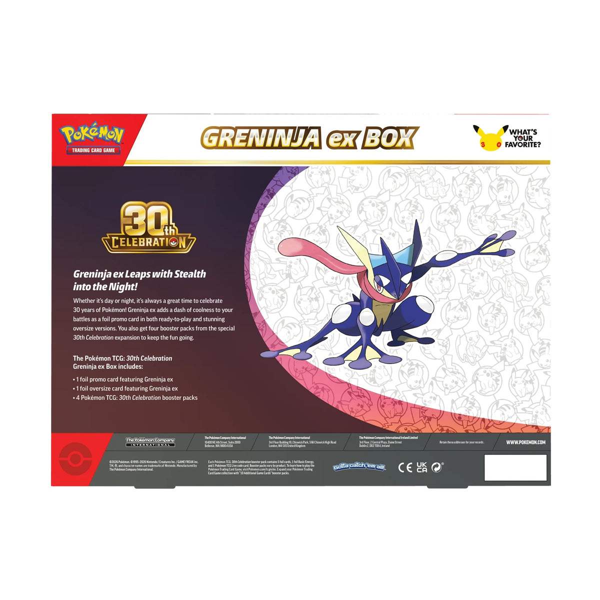 30th Celebration Greninja ex Box-5