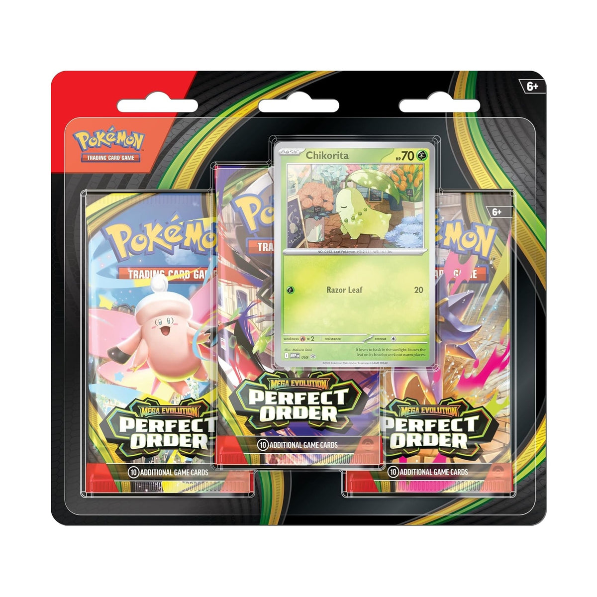 Perfect Order 3 Pack Blister - Chikorita