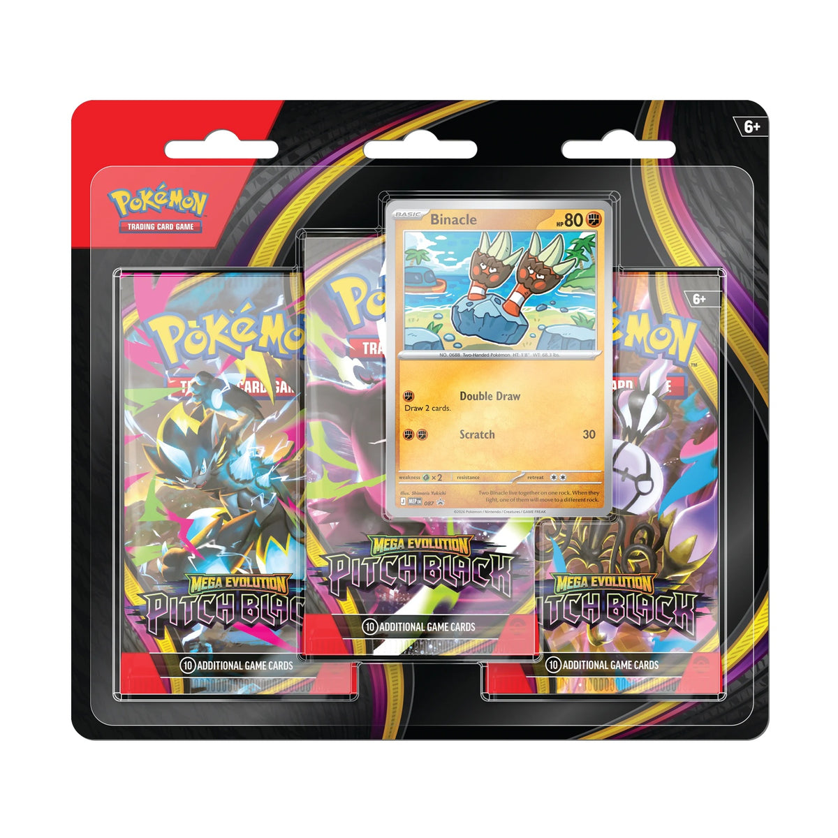 Pitch Black 3 Pack Blister - Binacle