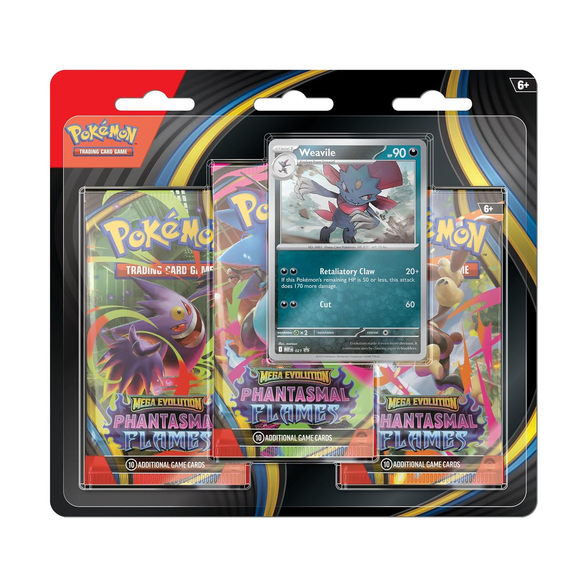 Phantasmal Flames 3 Pack Blister - Weavile