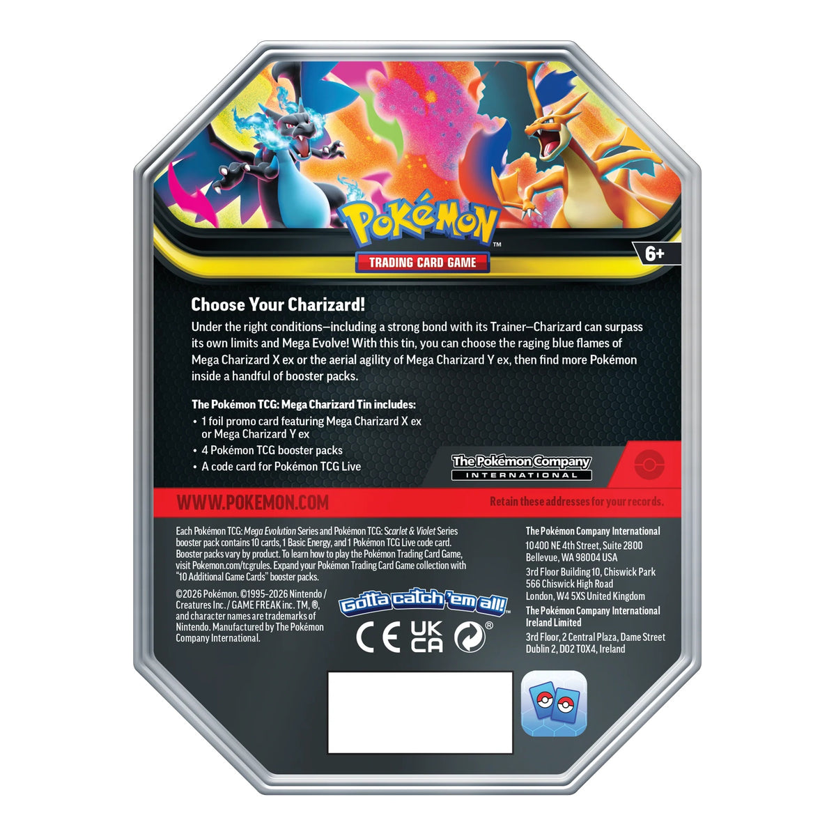 Mega Charizard X ex Tin-4