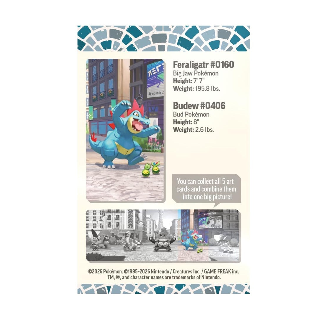 Lumiose City Mini Tin - Feraligatr & Budew-3