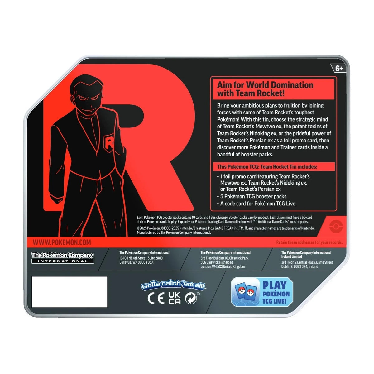 Team Rocket Tin - Mewtwo ex-4